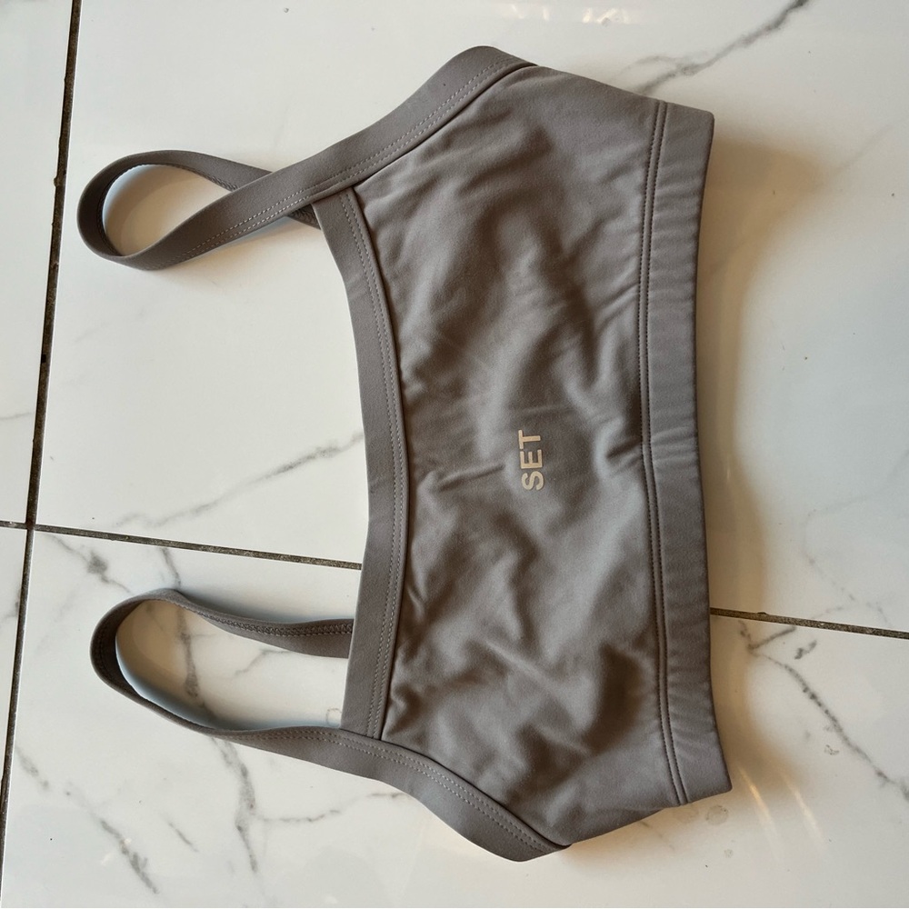 SET Active Taupe Sports Bra